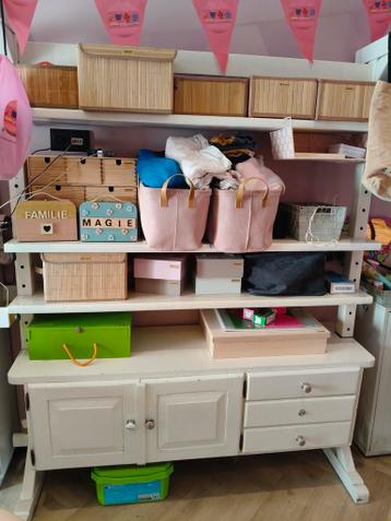 Vintage stellage/Opbergkast met Laden en Planken