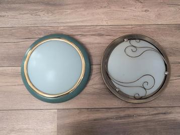 2 Plafondlampen / Plafondières - Gratis Af te Halen