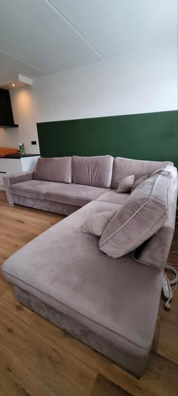 Grijze 2-delige bank - gratis af te halen