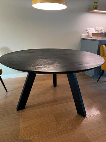 MOET WEG - Ronde tafel zwart 140 cm - keuze uit 3 of 4 poten