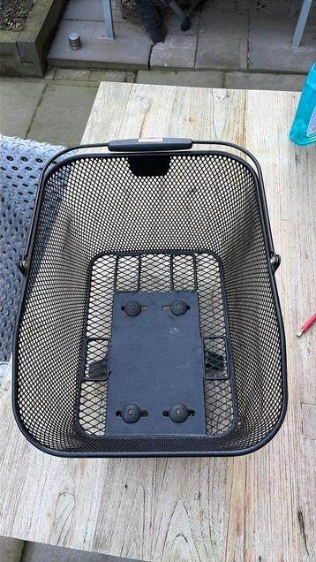 Metalen fietsmand klickfix