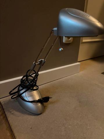 Bureaulamp zilverkleurig