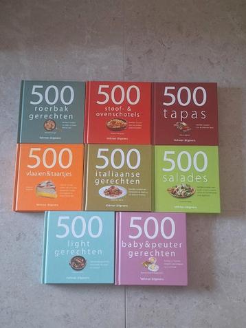 8 x 500 recepten series kookboeken