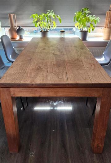 Teakhouten Eettafel 180x90x80 cm - Goede Staat moet snel weg