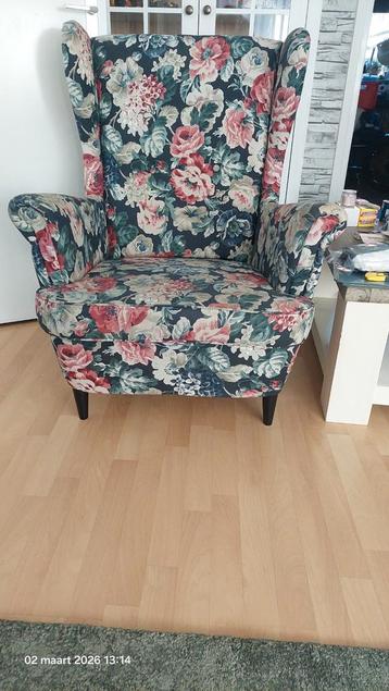 IKEA Strandmon Fauteuil - Bloemenprint