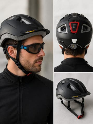 RACEFIETS HELM EN WINDBRIL  gratis ophalen