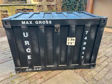 Stevige Zwarte Opbergkist - lxbxh:  71x40x 47 cm,