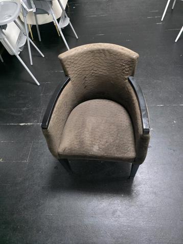 12 Stoelen: 6 Leer & 6 Stof - Goede Staat