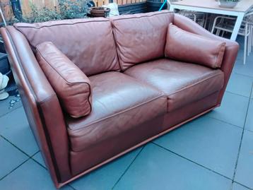 Leren bank maten hoog 77cm diep 95 breed 157