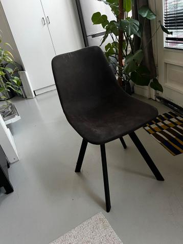 Eettafel stoelen grijs 4 x