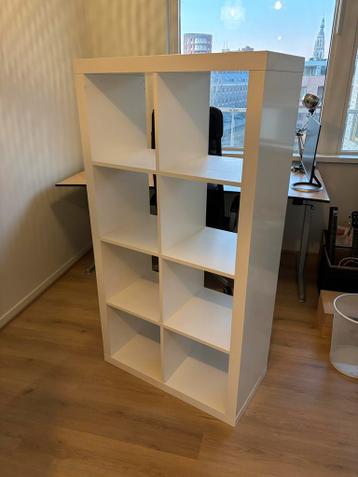 GRATIS AFHALEN: Witte IKEA vakkenkast (8 vakken)