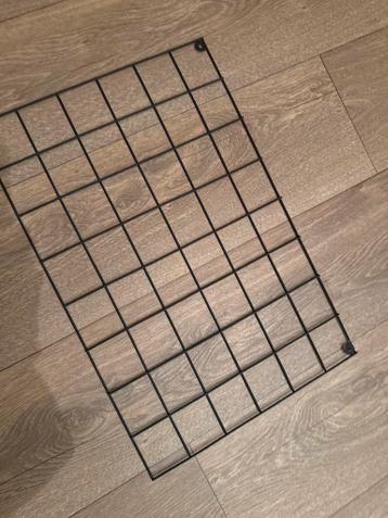 Zwart metalen raster/rek voor decoratie of organisatie