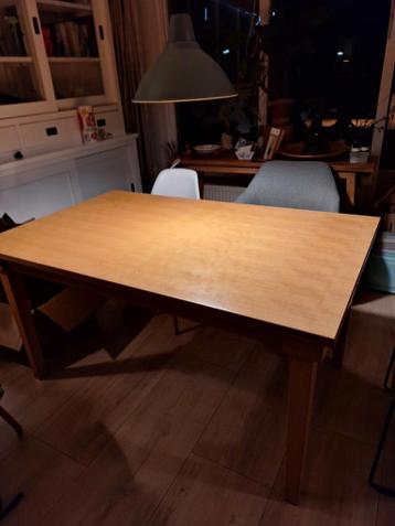 rechthoekige Eettafel 4-6 personen, beukenhout
