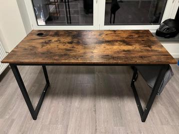 Bureau - Industrieel Houtlook met Zwart Frame