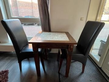 Kleine eettafel met 2 stoelen - Ideaal voor compacte ruimtes
