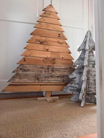 Decoratie, houten bomen