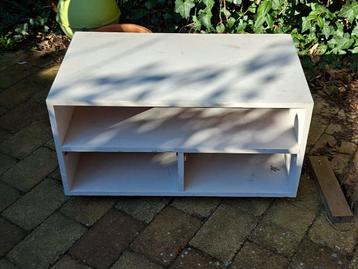 Handig TV meubel op wieltjes - Grijs