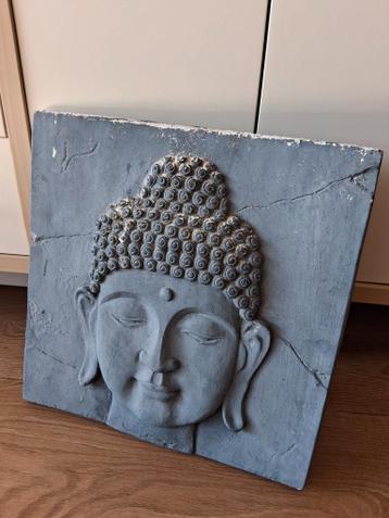 Boeddha wandplaat voor tuin/balkon 38,5 cm - GRATIS afhalen