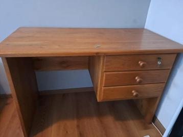 Massief eiken bureau