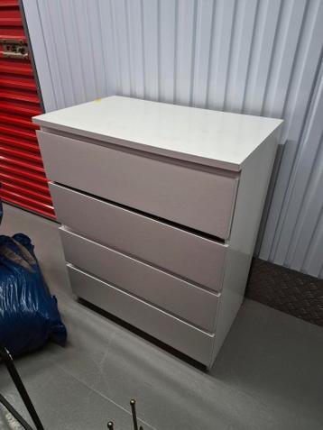 Ikea Malm ladekast met 4 lades - Wit