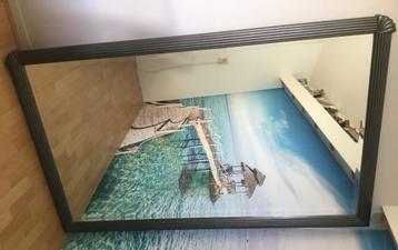 Grote spiegel 170x100cm houten lijst