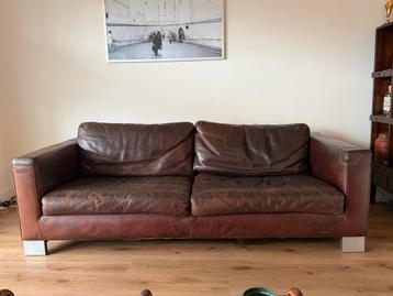 Moltani €6200 luxe leren bank bankstel design banken leer