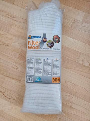 Filter wool voor aquarium. Gratis