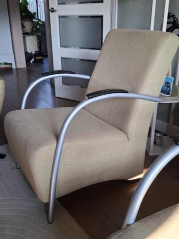 Twee lichtgroene fauteuils - Gebruikt