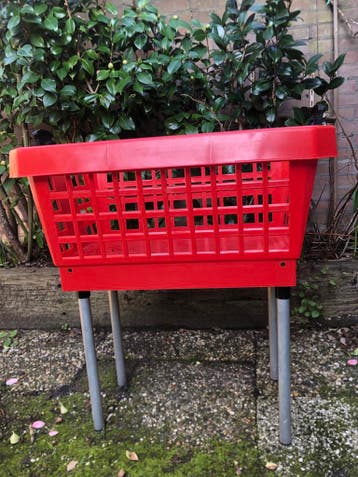 Grote opvouwbare wasmand rood GEATIS