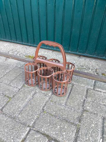 Vintage Flessenrek / Flessendrager voor 6 flessen