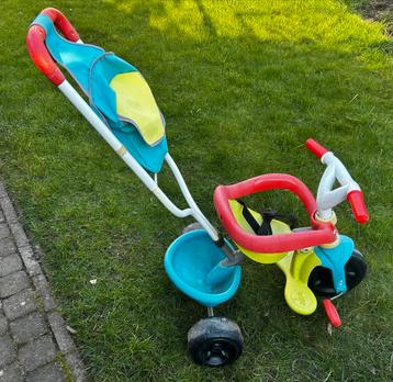 Smoby Driewieler 3-in-1 vrolijke kleurtjes
