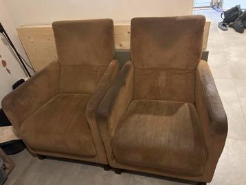 Gratis afhalen 2 comfortabele verstelbare fauteuils