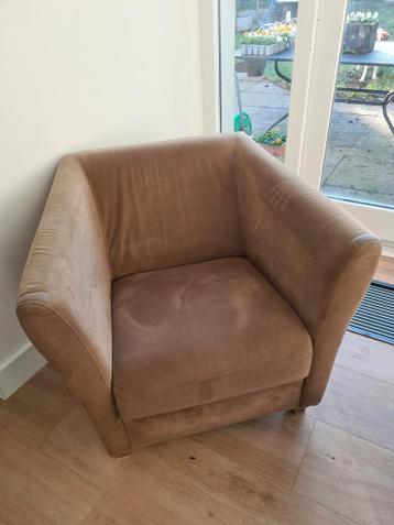Comfortabele beige fauteuil met goede zit