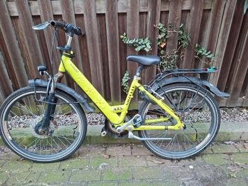 Gazelle fiets, geel, met versnellingen