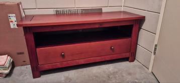 Houten TV meubel met lade - Gebruikt