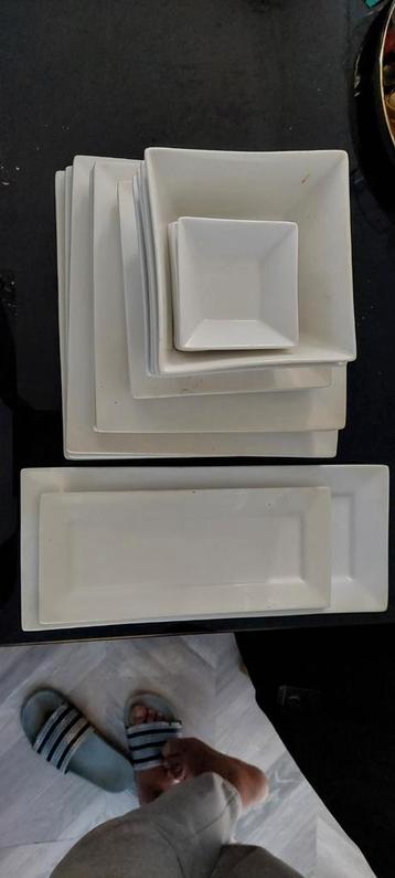 Gratis Witte vierkanten Borden Set