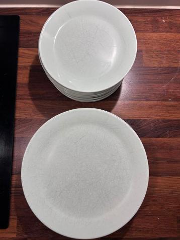 Servies: 7 dinerborden en 11 ontbijtborden - Gebruikt