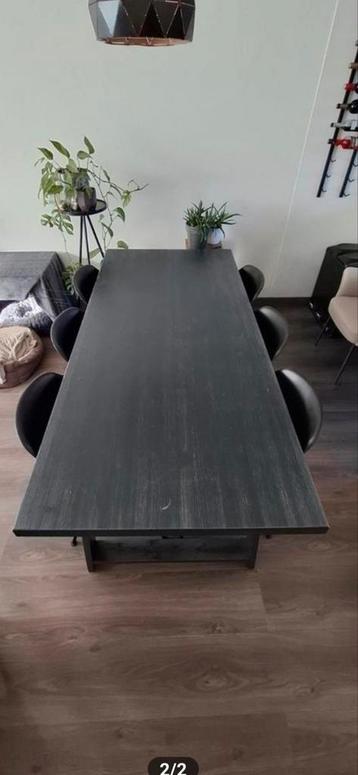 Ruime eettafel voor 6 personen - L200xB90xH76 cm
