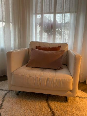 GRATIS Zwolle - leren fauteuil - wit