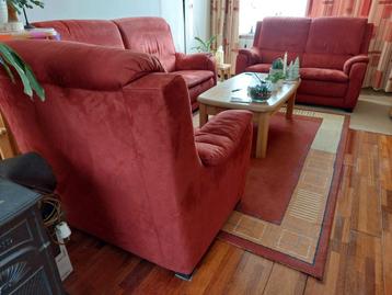 Bankstel 2 zits + 2,5 zits bank + losse fauteuil