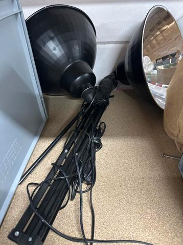 Gebruikte fotolampen met statieven