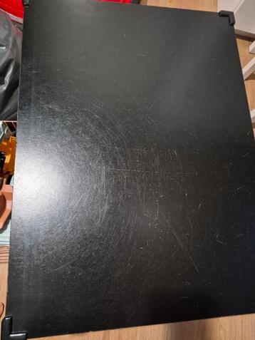 vidaXL Salontafel Zwart Eiken 68x50x38 cm