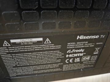 Hisense 55 inch TV - Scherm kapot - Voor onderdelen