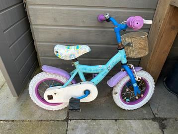 Meisjesfiets 12 inch (2-4 jaar) met handrem en terugtraprem