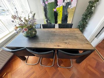 Massief eiken eettafel 2.00*90