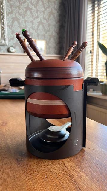 Gezellige Fonduepan met Complete Set - Perfect voor Avondjes