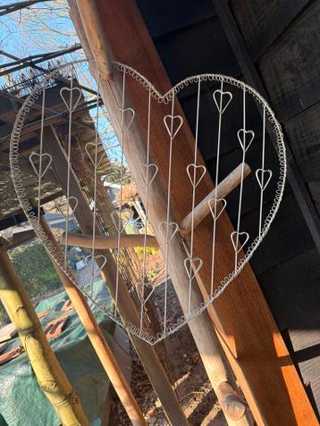 Decoratief metalen hart - Tuin of interieur decoratie
