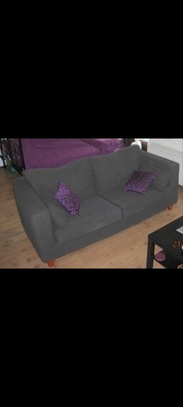 Gratis grijze/antraciet driepersoonsbank (200x90x70 cm)
