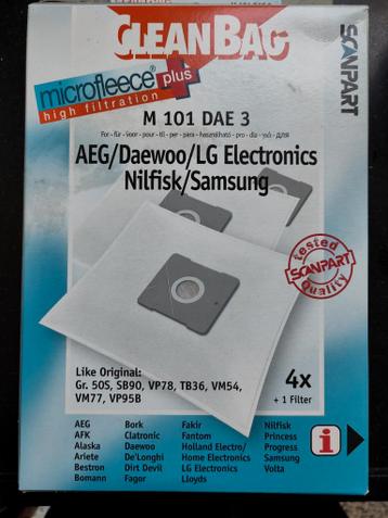 3 Stofzuigerzakken M 101 DAE 3 Microfleece Plus
