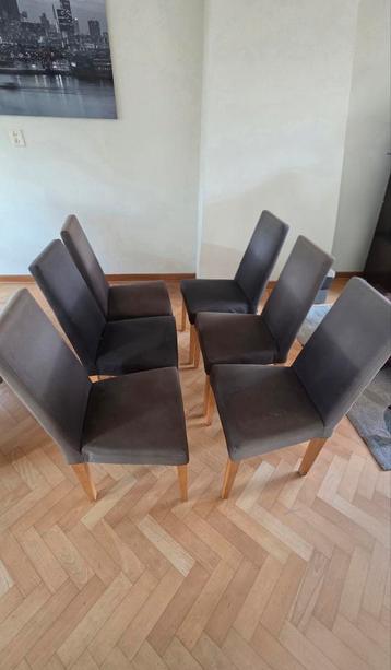 6x Eettafelstoelen gratis op te halen